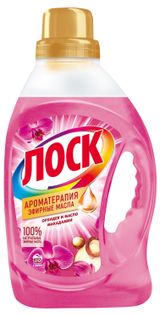 Изображение товара Гель для стирки «Лоск» Ароматерапия Орхидея и Масло Макадамии для цветного и белого белья, 1,46 л (20 стирок)