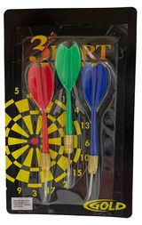 Изображение товара Набор дротиков для игры в дартс Gold, 8 г х 3 шт