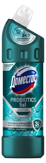 Изображение товара Чистящее средство «Доместос» Зеленая свежесть с активными пробиотиками, 750 мл