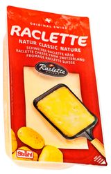 Изображение товара Сыр полутвердый Раклет классический Strahl нарезка 45% БЗМЖ Швейцария, 150 г