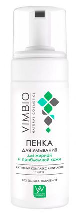 Изображение товара Пенка для умывания Vimbio для жирной и проблемной кожи, 150 мл