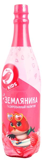 Изображение товара Напиток газированный АШАН Красная птица KIDS Земляника, 1,2 л