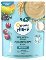 Изображение товара Каша молочная «ФрутоНяня» мультизлаковая яблоко вишня смородина с 6 мес., 200 г