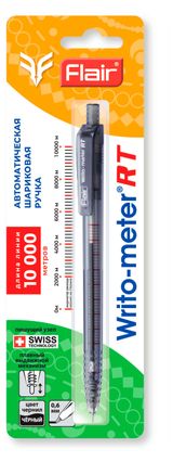 Изображение товара Ручка шариковая автоматическая Flair Writo-meter 0,6 мм черная