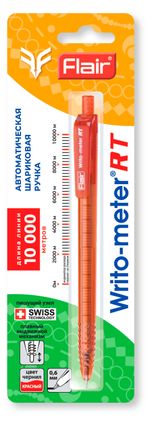 Изображение товара Ручка шариковая автоматическая Flair Writo-meter 0,6 мм красная