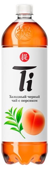 Изображение товара Холодный чай Ti черный со вкусом персика, 1,25 л