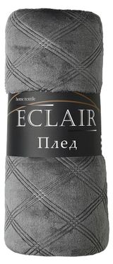 Изображение товара Плед ECLAIR Клетка темно-серый, 150х200 см