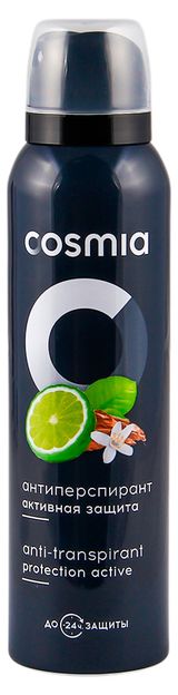 Изображение товара Антиперспирант спрей Cosmia Men Активная защита, 150 мл