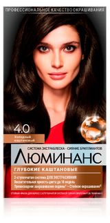 Изображение товара Краска стойкая для волос «Люминанс» каштановый тон 4.0, 165 мл