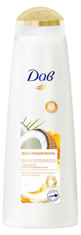 Изображение товара Бальзам-ополаскиватель для волос «Дав» Восстановление с кокосом и куркумой, 350 мл