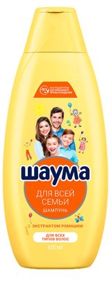 Изображение товара Шампунь для всей семьи «Шаума» Для Всей Семьи для всех типов волос, 650 мл