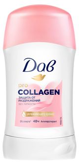 Изображение товара Дезодорант-антиперспирант женский «Дав» защита от раздражений с PRO-Collagen комплекс, 40 мл