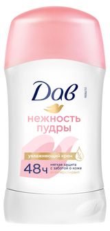 Изображение товара Дезодорант-антиперспирант женский «Дав» Нежность пудры твердый стик от пота и запаха, 40 мл