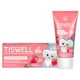 Изображение товара Зубная паста детская TISWELL Реминерализующая Клубника со сливками от кариеса без фтора с 1 года, 60 г