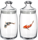 Изображение товара Банка с крышкой для сыпучих продуктов Pasabahce Карпы стекло 1100 мл, 2 шт