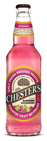 Изображение товара Пивной напиток Chester's Малина и крыжовник фильтрованный,  0,45 л