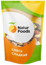 Изображение товара Смесь орехов и сухофруктов NaturFoods сладкая, 130 г