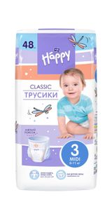 Изображение товара Трусики Bella Baby Happy Classic Midi 3 (6-11 кг), 48 шт