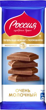 Изображение товара Шоколад «Россия - Щедрая душа!» молочный, 82 г