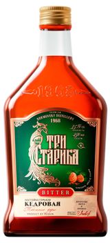Изображение товара Настойка «Три старика» Кедровая Россия, 0,25 л