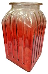 Изображение товара Ваза NinaGlass Ханна стеклянная красная, 19 см