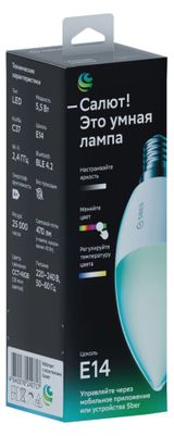 Изображение товара Умная лампа Sber E14 SBDV-00117