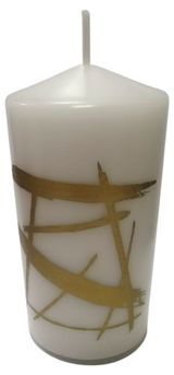 Изображение товара Свеча декоративная Kukina Raffinata белая, 50х100 мм