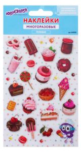 Изображение товара Наклейки гелевые «ЮНЛАНДИЯ» Сладости многоразовые, 10х15 см