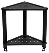 Изображение товара Полка угловая Violet Vikea подвесная 2-х ярусная черная, 365х260х380 мм