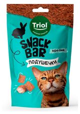 Изображение товара Лакомство для кошек Triol Snack Bar Мини-подушечки с начинкой из кролика, 30 г