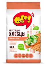 Изображение товара Хлебцы «ОГО!» гречневые без сахара и дрожжей, 75 г