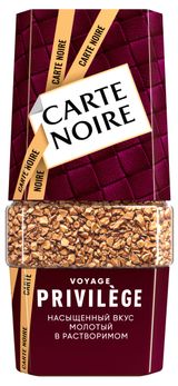 Изображение товара Кофе растворимый Carte Noire Privilege Jar Sg с добавлением молотого, 95 г