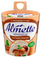Изображение товара Сыр творожный с белыми грибами Almette 60% БЗМЖ, 150 г