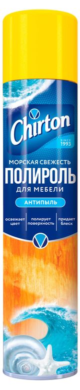 Изображение товара Полироль для мебели Chirton Весенняя свежесть антипыль, 300 мл