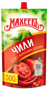 Изображение товара Кетчуп томатный «МАХЕЕВЪ» Чили, 500 г