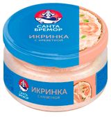 Изображение товара Икра мойвы «Санта Бремор» Икринка деликатесная с креветками, 160 г