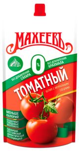 Изображение товара Кетчуп томатный «МАХЕЕВЪ» без сахара и крахмала, 300 г