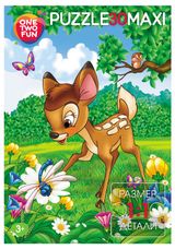 Изображение товара Пазл для детей ONE TWO FUN Макси мульт, 30 элементов в ассортименте