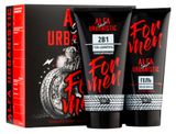 Изображение товара Набор подарочный для мужчин Family Cosmetics Alfa Urbanistic Sport Шампунь 150 мл + Гель после бритья 150 мл