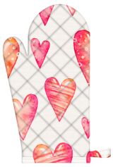 Изображение товара Варежка-прихватка «Коллекция» Сердца, 30 см