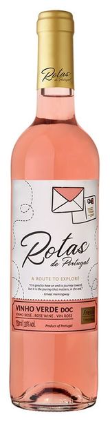Изображение товара Вино Rotas da Portugal Vinho Verde розовое сухое Португалия, 0,75 л