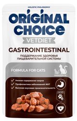 Изображение товара Корм влажный для кошек Original Choice VETDIET Gastrointestinal с чувствительным пищеварением, 85 г