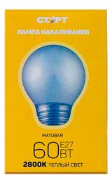 Изображение товара Лампа накаливания «Старт» 60Вт Е27 теплый свет