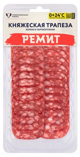 Изображение товара Колбаса сырокопченая «РЕМИТ» Княжеская трапеза нарезка, 70 г