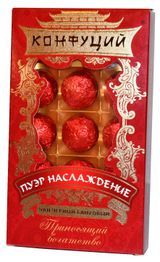 Изображение товара Чай черный «Конфуций» Пуэр Наслаждение прессованный, 70 г