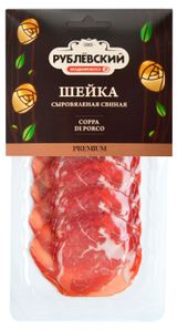 Изображение товара Вяленое мясо Шейка свиная сыровяленая «Рублёвский» Coppa Di Porco нарезка, 70 г