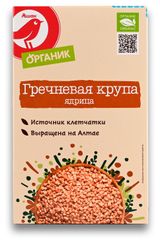 Изображение товара Крупа гречневая АШАН Красная птица Органик ядрица, 500 г