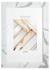 Изображение товара Фоторамка Miram Мраморная белая, 20х30 см