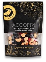 Изображение товара Ассорти орехов и сушеных ягод АШАН Золотая птица Смесь Имбирная, 130 г