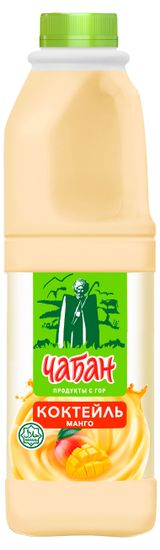 Изображение товара Коктейль молочный «Чабан» пастеризованный со вкусом манго Халяль 2,5% БЗМЖ, 950 мл
